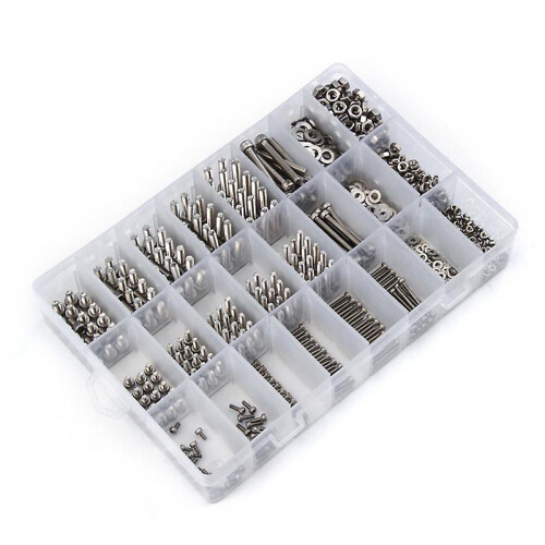 1080pcs M2/m3/m4 Stainless Steel Hex Socket Bolt And Nuts Set Fastener Hardware Hexagon Socket Head 2