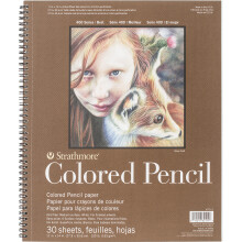 Strathmore Colored Pencil Spiral Paper Pad 11"X14"-30 Sheets 62477110