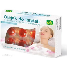 GAL OLEJ WIESIOLKOWY DO KAPIELI WITAMINA A I E 12 KAP PERCHY OIL BATH VITAMINS