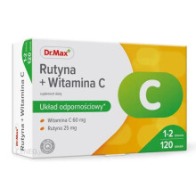 Dr.Max Rutyna + Witamina C 120 tab rutinacea immunity