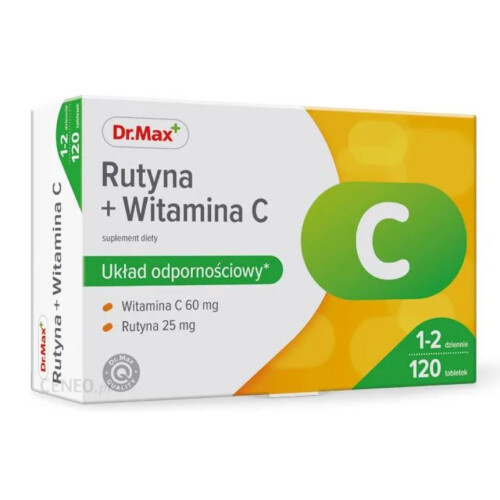 Dr.Max Rutyna + Witamina C 120 tab rutinacea immunity