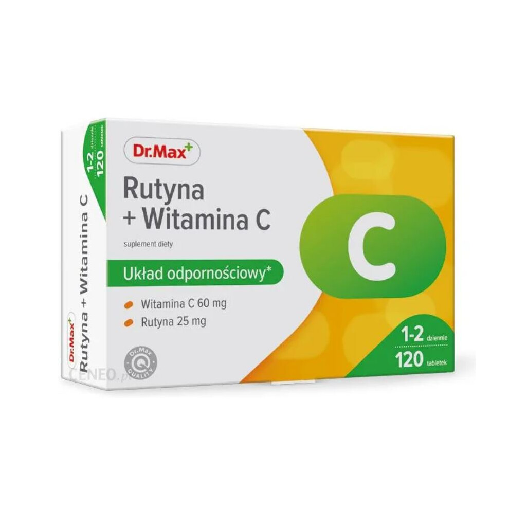 Polskie Suplementy Dr.max Rutyna + Witamina C 120 Tab Rutinacea Immunity