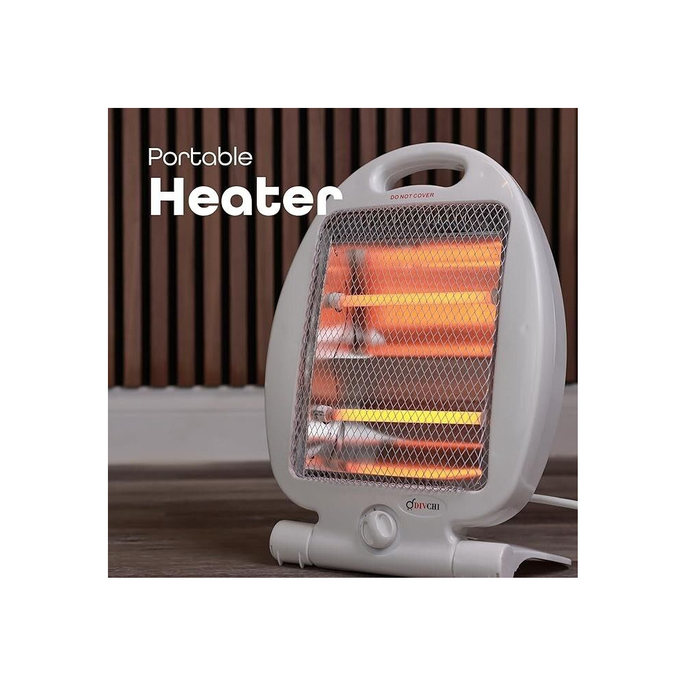 Portable Electric Quartz Heater 800W with Handle