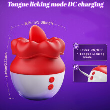 Vibrator Adult Sex Toys, Flower-Shaped Sex Toy Tongue Sex Vibrator