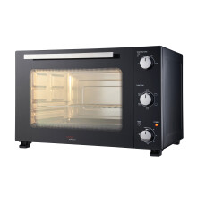 Cooks Professional 48L Mini Oven Grill Tabletop Counter Top Multi Fuction Cooker 1500W Black Silver