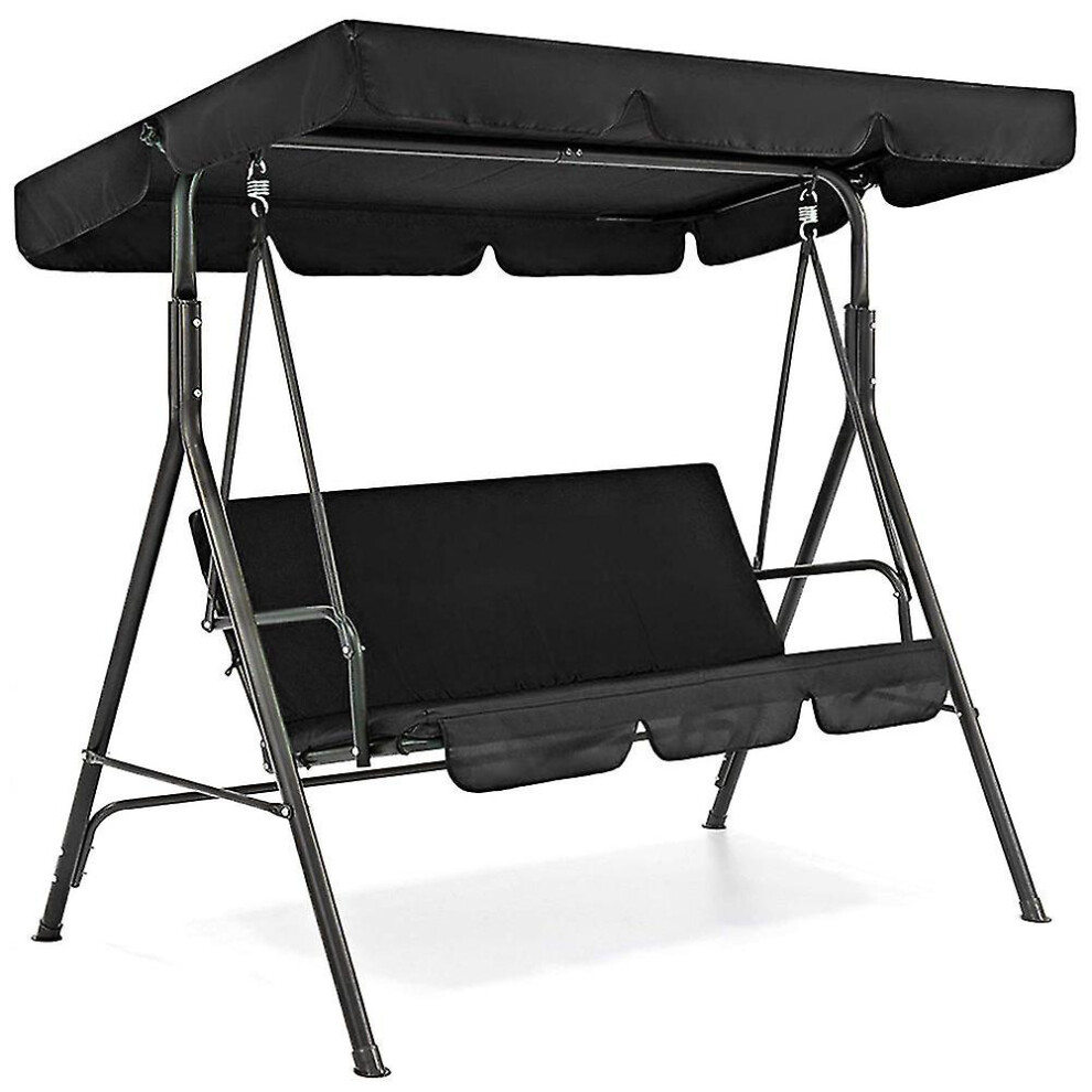 Jsir 3 Seat Swing Canopies Seat Cushion Cover Set Patio Swing Chair Hammock Replacement Waterproof Garden - Niubi Jsir