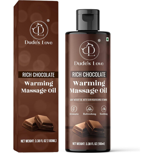 Aromatherapy Essential Warming Body Massage Oil Chocolate 100ML