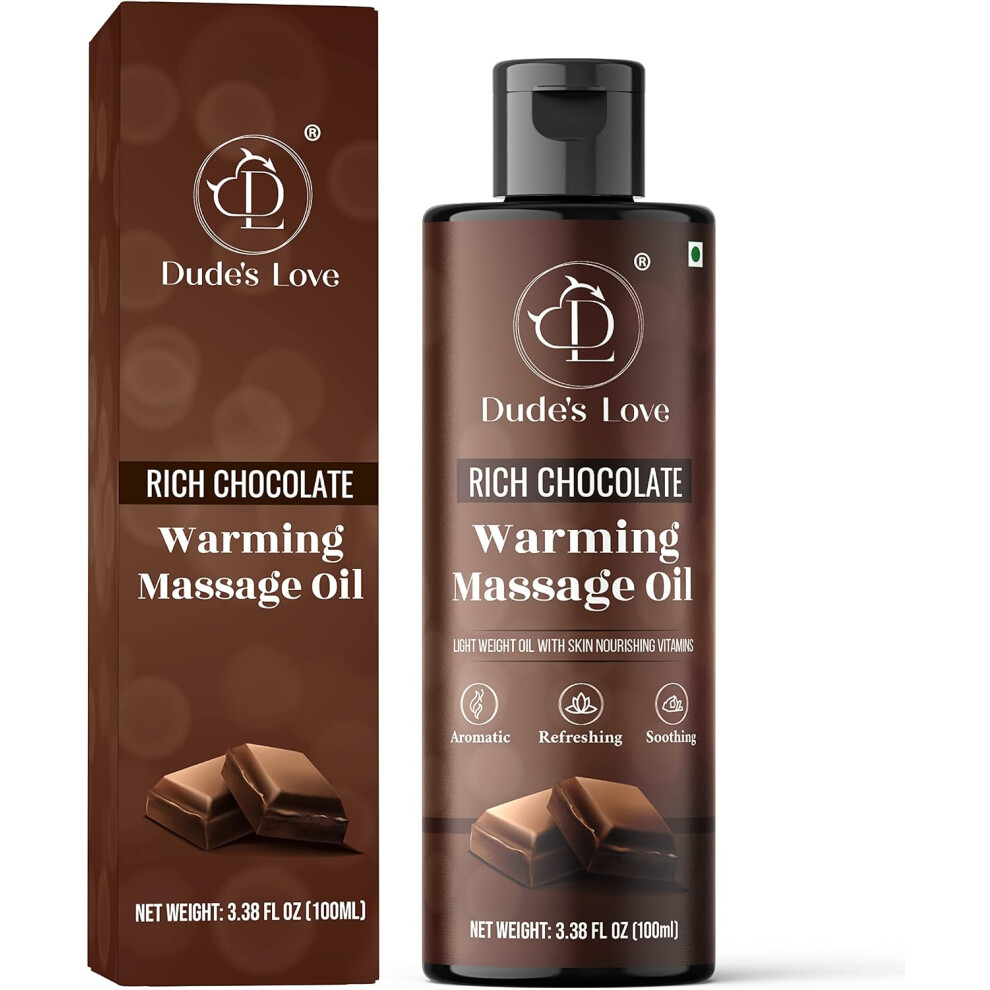 Aromatherapy Essential Warming Body Massage Oil Chocolate 100ML