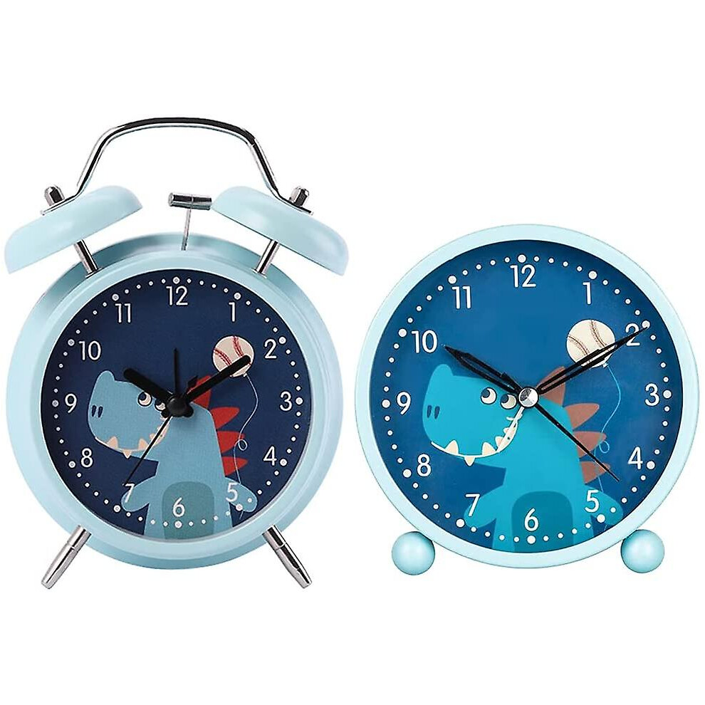No Ticking Alarm Clock, Dinosaur Children's Alarm Clock With Night Light And Loud Alarm, T