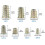 120pcs Threaded Insert Nuts M4/m5/m6/m8/m10 Nuts Zinc Alloy Hex Socket Nut Bolt Inserts From Screw Nut Nut Sorting Tool Kit Hex Nuts Baobao 3