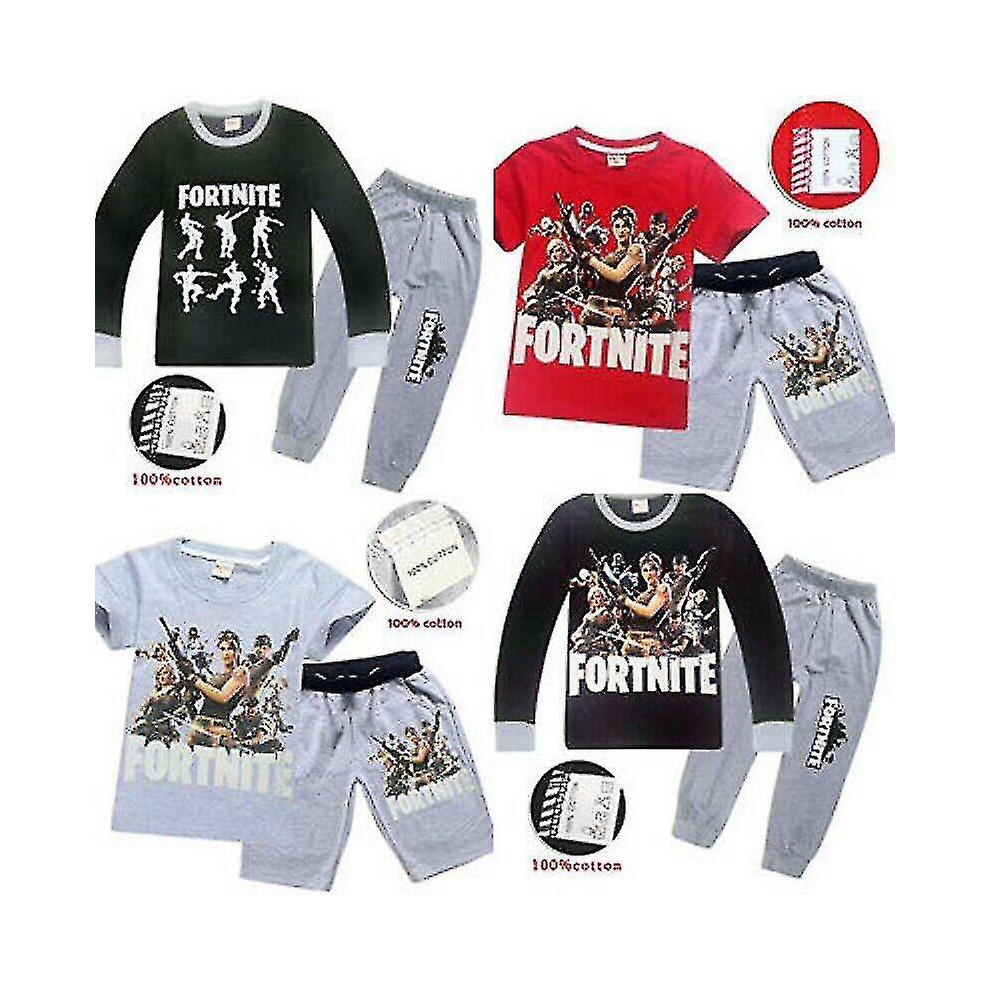 (Pattern 5, 9-10Years) Kids/boys Game Fortnite Fortnight Battle Royale Pyjamas Set Pj Xmas Sleepwear