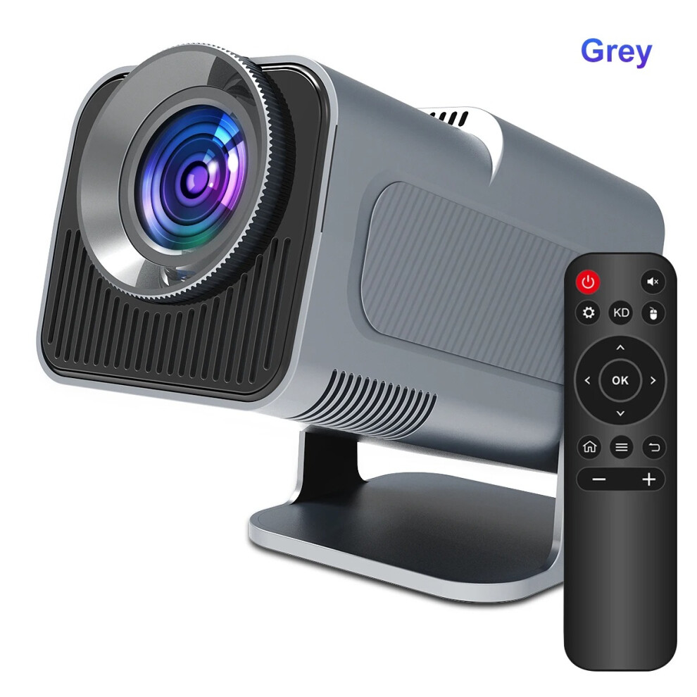 (Grey) Projector 4K Android 11 Native 1080P 390Ansi Hy320 Dual Wifi6 Bt5.0 1920*1080P Cinema Portable Grey 371270060798
