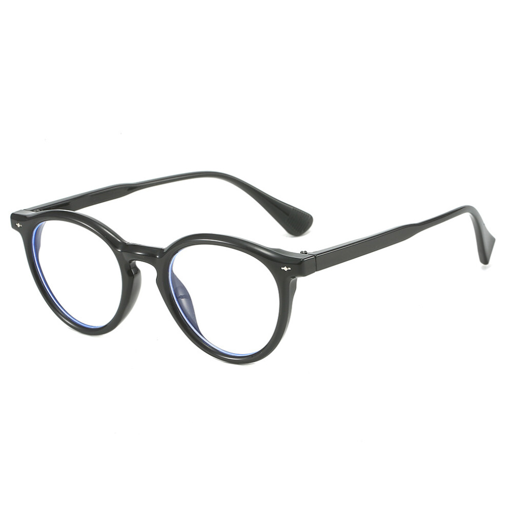 Circular Rice Nail Anti Blue Light Flat Mirror Academy Style Frame Glasses Art Student Glasses Frame-image-OPC-PDNTZM6-NEW