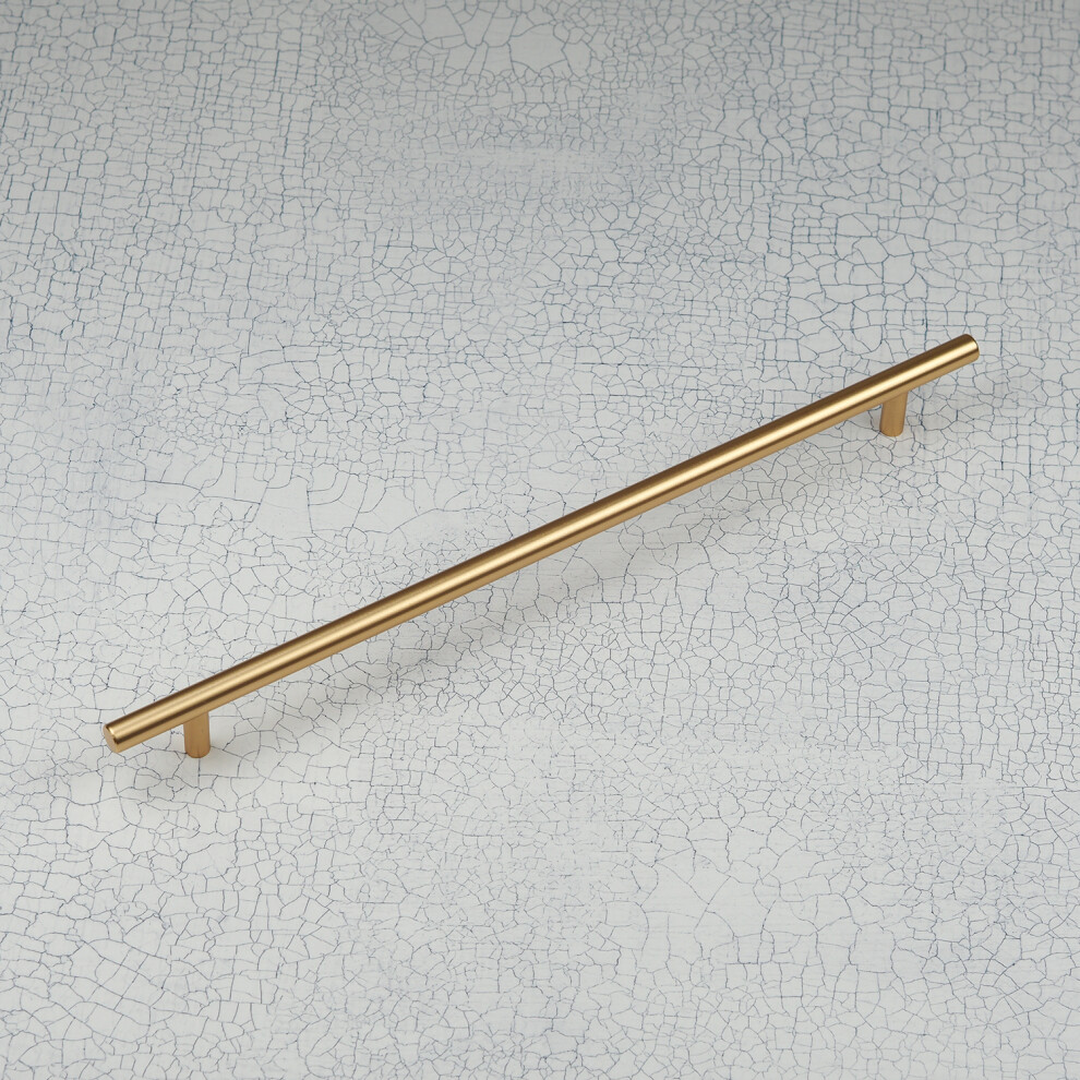 (320mm Handle) Gold Brass T Bar Cabinet Pull Handles & Knob