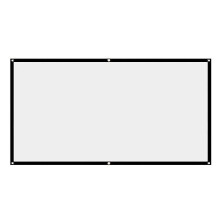 150 Inch Hd Projection Screen Anti-crease With Hanging Hole Outdoor Indoor Use-size: 120 Inch/150*265 Cm