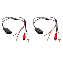 2x Bluetooth Aux Receiver Module 2 Rca Cable Adapter Car Radio Stereo Wireless Audio Input Music Pl