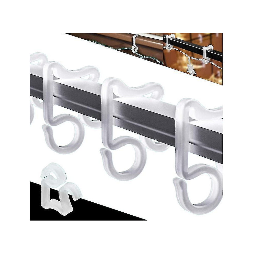 100pcs Christmas Light Clips Outdoor Hang Gutter Hooks Christmas Decoration String Lights Fiis-image-OPC-PDNV76Q-NEW