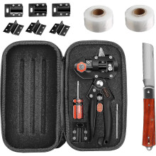 In 1 Grafting Tools Pruner Kit, V-shaped U-shaped Graft, Perfect For Fruit Tree Grafting, Including Grafting Tapes, Grafting Knife And Spare Blades