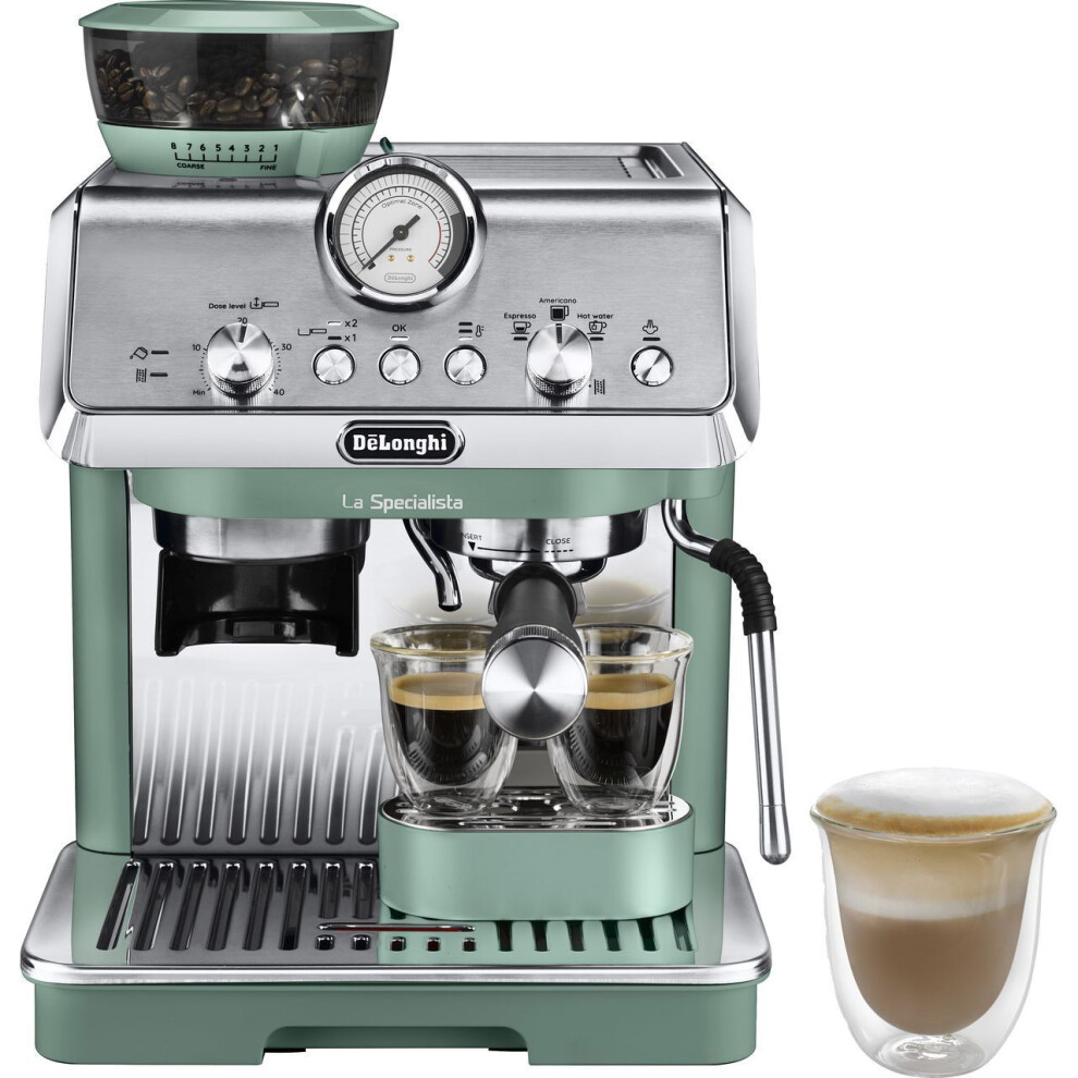 Delonghi La Specialista Arte Ec9155.Gr Manual Bean To Cup Coffee Machine - Green - Image 8