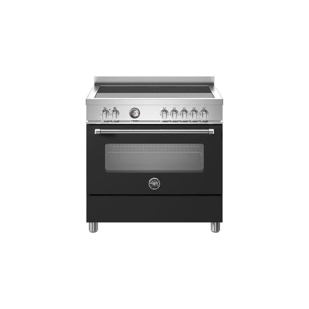 Bertazzoni Master Series 90cm Electric Range Cooker with Induction Hob - Nero - A Rated