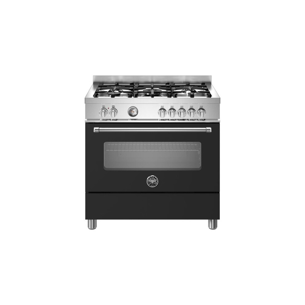 Bertazzoni Master Series Dual Fuel Range Cooker - Nero - A Rated