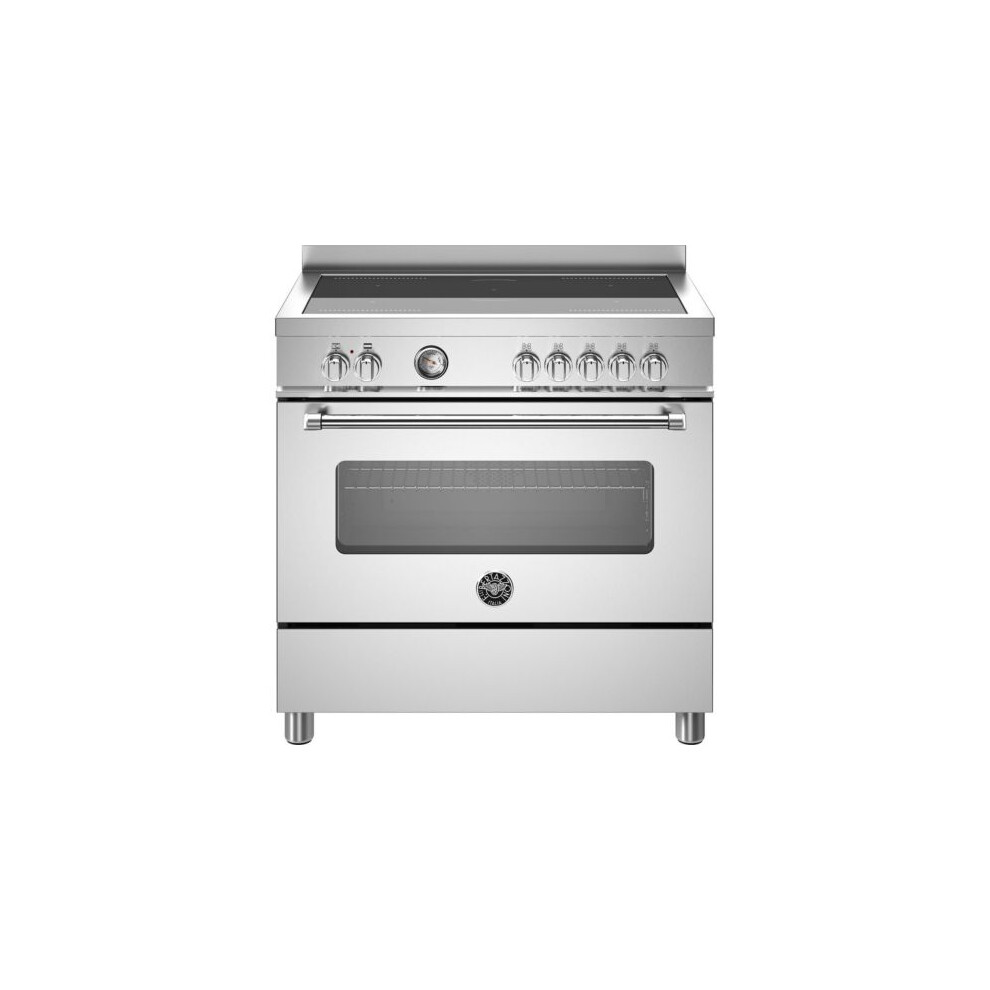 Bertazzoni Master Series 90cm Electric Range Cooker with Induction Hob - Stainless Steel - A Rated