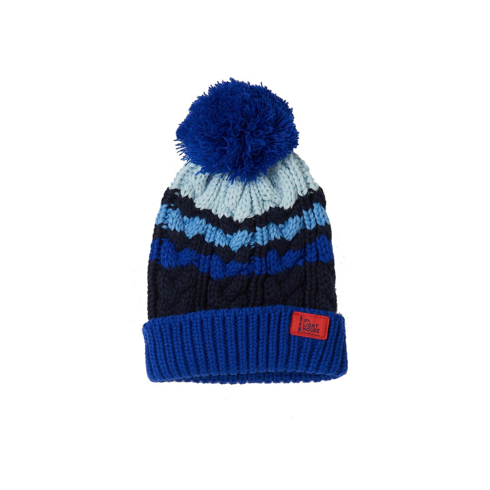 (5-10 Yrs, Blue Navy) Bobbie Kids Bobble Hat