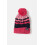 LightHouse (2-4 Yrs, Pink Navy Stripe) Bobbie Kids Bobble Hat 1