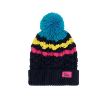 (2-4 Yrs, Teal Navy) Bobbie Kids Bobble Hat