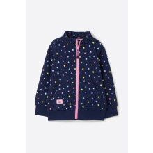 (2-3 Yrs, Navy Star Print) Ava Kids Full Zip Top