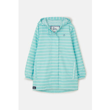 (6-7 Yrs, Soft Turquoise Stripe) Cara Kids Rain Parka