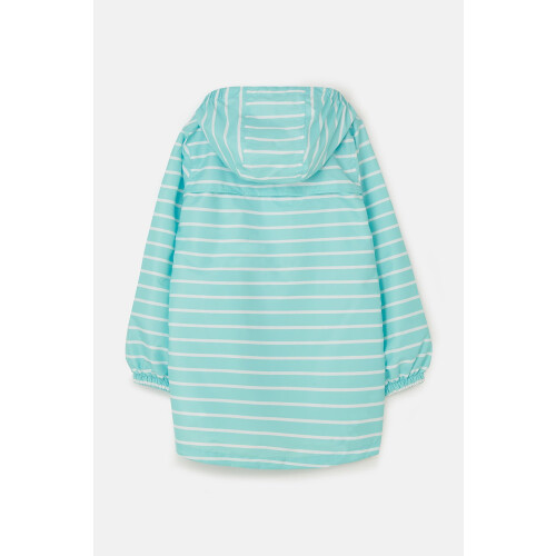 LightHouse (6-7 Yrs, Soft Turquoise Stripe) Cara Kids Rain Parka 2