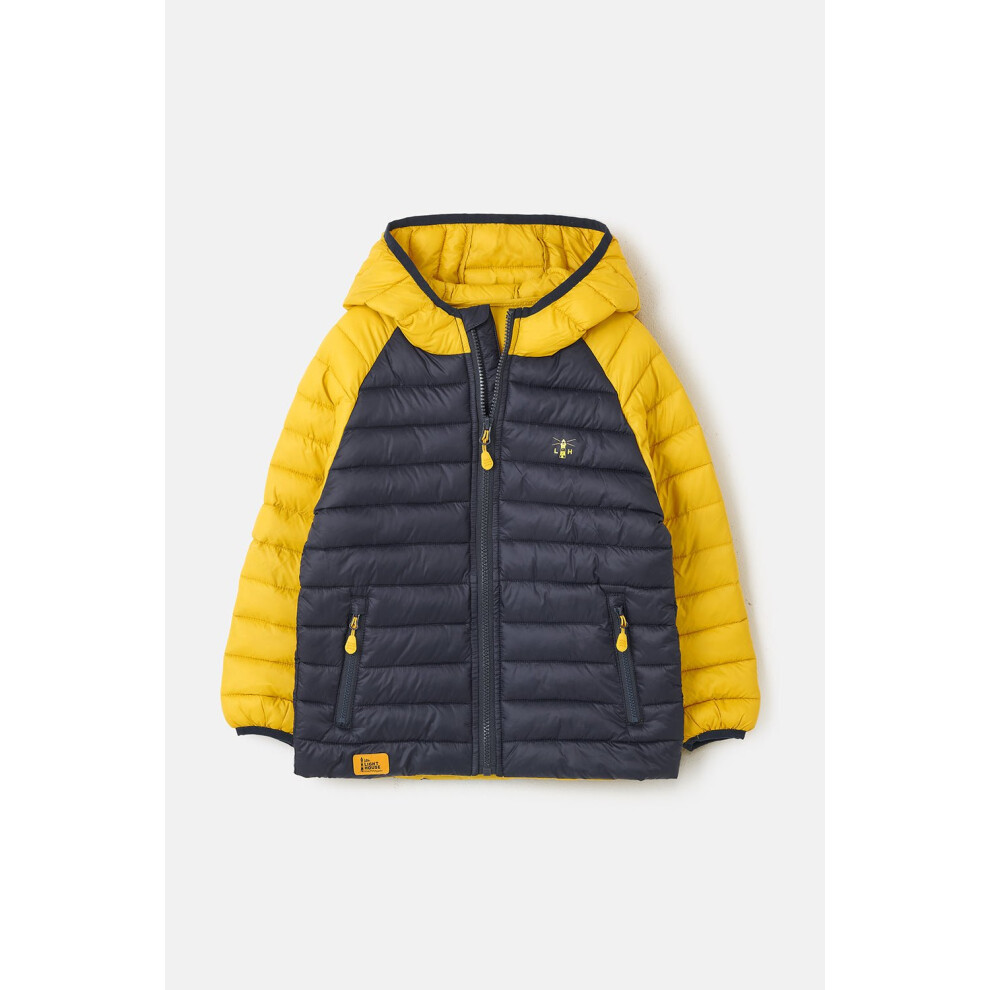 (5-6 Yrs, Navy Yellow) Carter Kids Padded Jacket