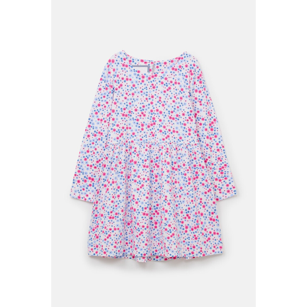 Lighthouse (2-3 Yrs, Pink Blue Floral) Ellie Kids Cotton Dress