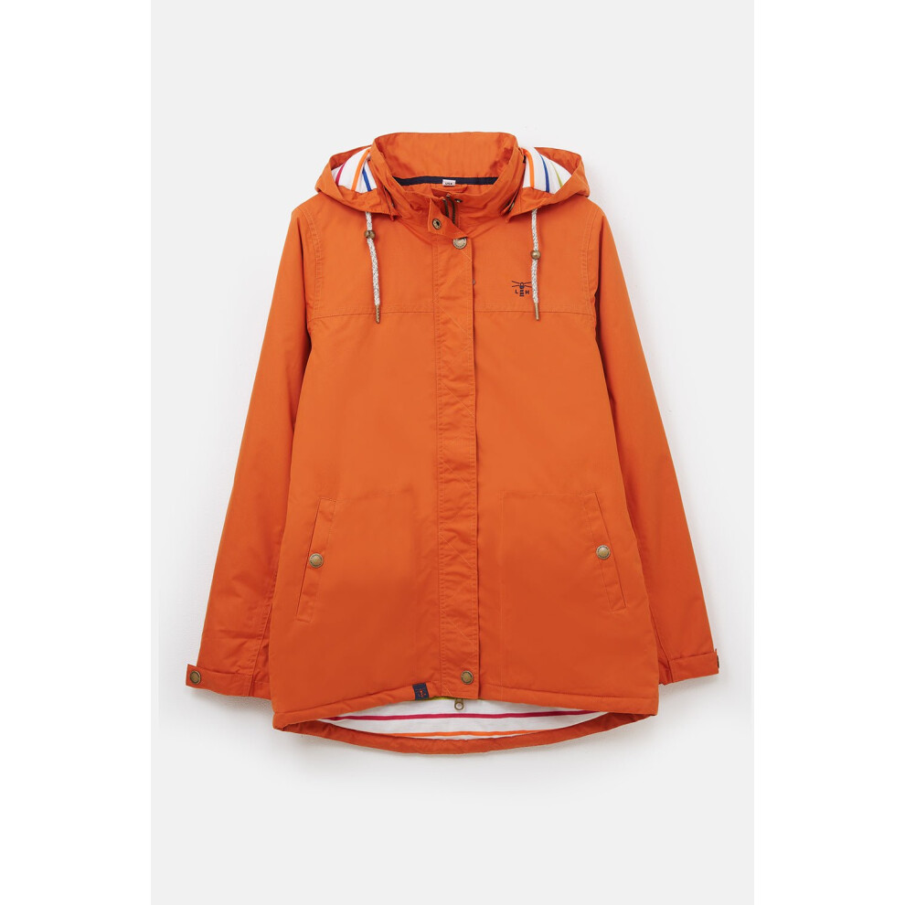 (UK 14, Burnt Orange) Eva  Womens Waterproof Coat
