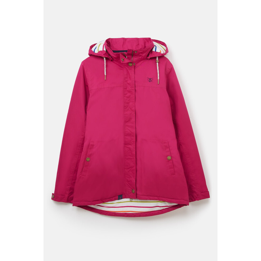(UK 16, Claret) Eva  Womens Waterproof Coat