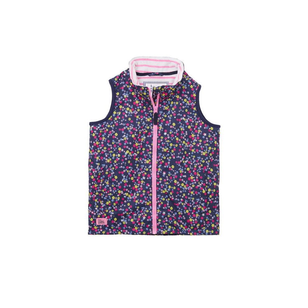 (3-4 Yrs, Navy Floral) Alex Kids Printed Gilet