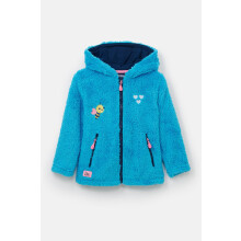 (6-7 Yrs, Bright Teal Bee) Gracie Kids Sherpa Fleece