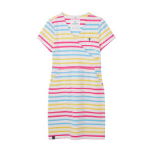 (UK 20, Pink Sky Blue Stripe) Lena Womens Dress