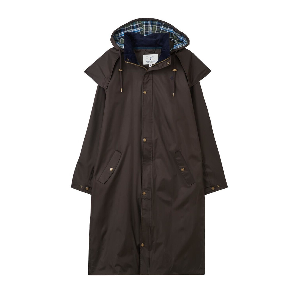 Lighthouse (Xxxl, Chocolate) Stockman Mens Full Length Rain Coat