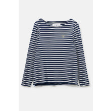 (UK 12, Navy Stripe) Causeway Womens Breton Top