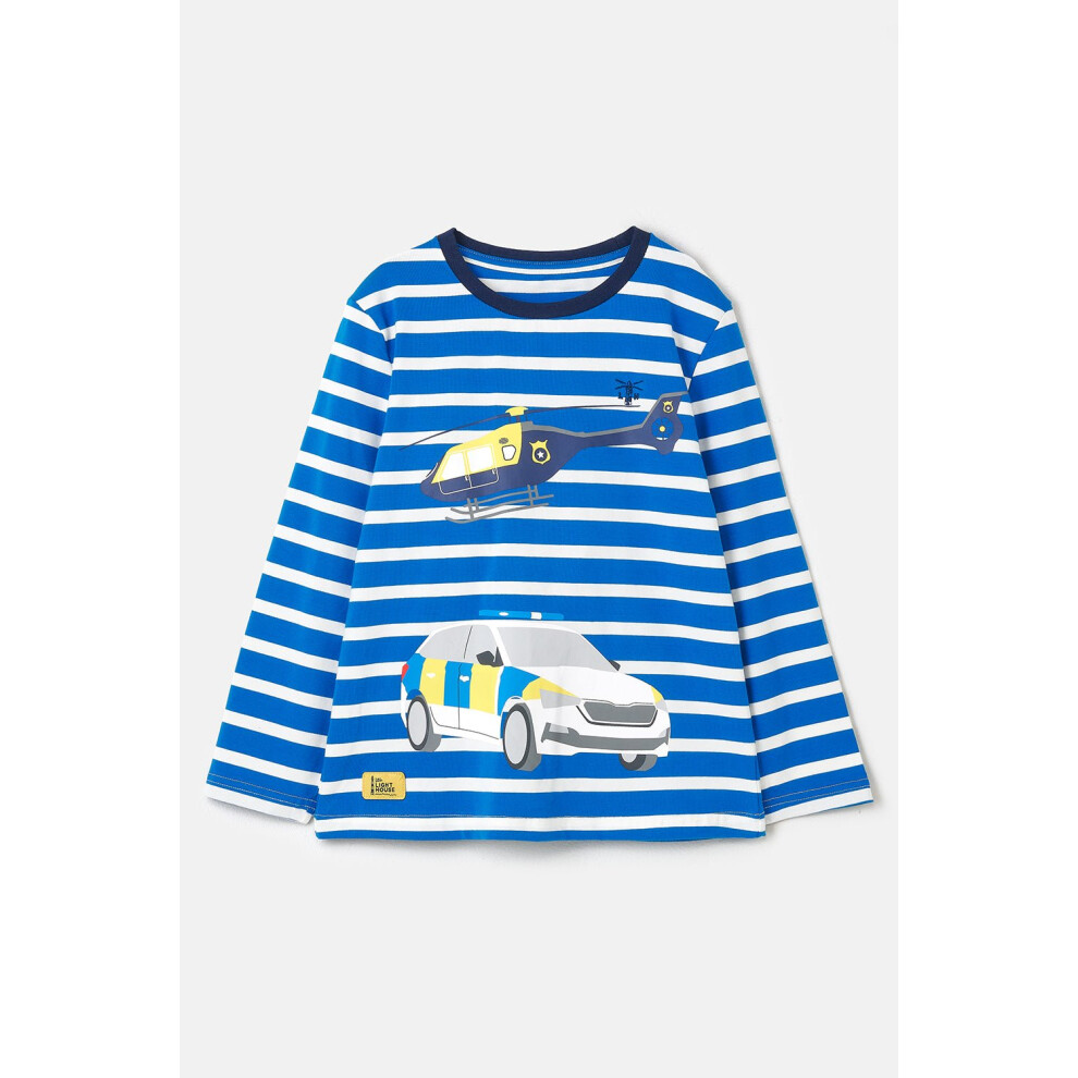 (2-3 Yrs, Police Helicopter Print) Oliver Kids Long Sleeved Top