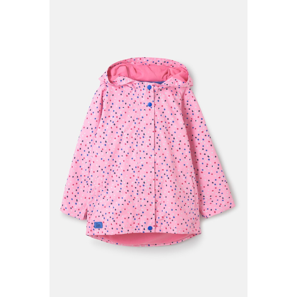 (2-3 Yrs, Rose Pink Dot) Olivia Kids Lightweight Waterproof Jacket