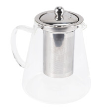 Glass Teapot with Stainless Steel Removable Infuser, 950Ml