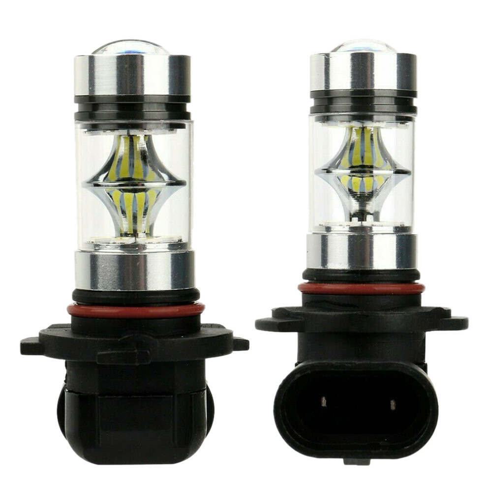 2 Pcs 6000K Super H10 9045 9145 9140 100W 1200Lm Led Fog White/Light 4854050733786
