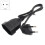 Europea Male Plug to Female Socket Power Cable for PC Computer (0.) 2