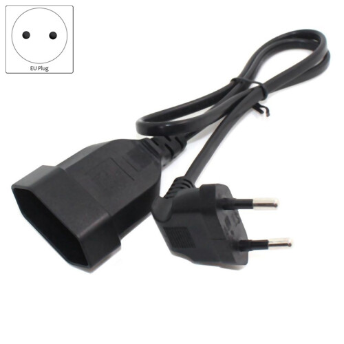 Europea Male Plug to Female Socket Power Cable for PC Computer (0.) 1