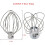 Mixer Kit for KSM150 Includes Dough Hook Wire Whip 4