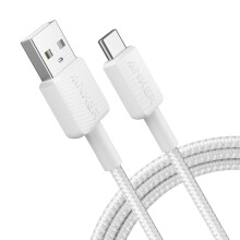 322 USB-A TO USB-C CAB NYLON 1.8M WH