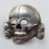 Skull Badge Brooch Pin Medal Emblem High Quality Metal 4
